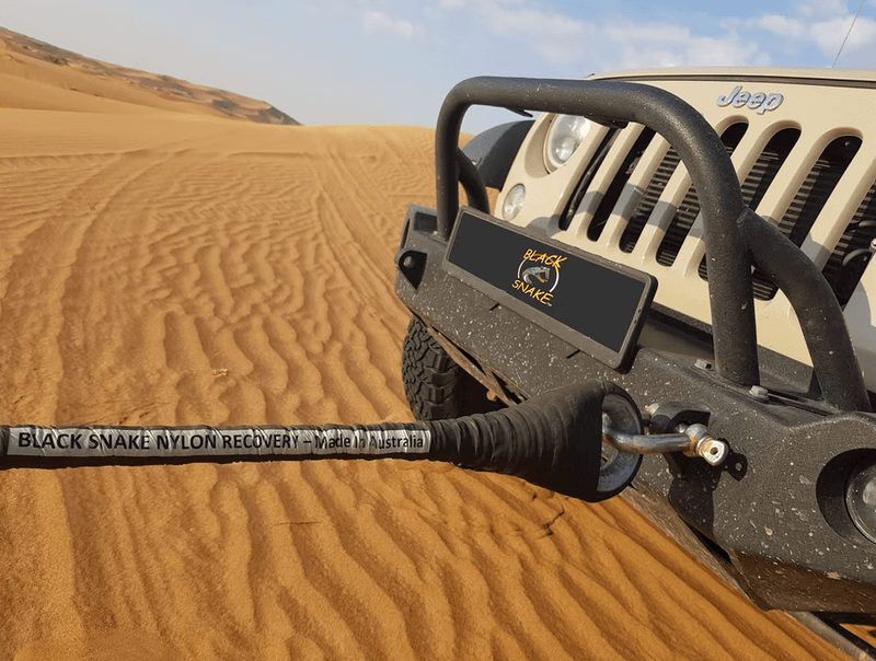 Black Snake Recovery Strop Nylon Black Snake Strop