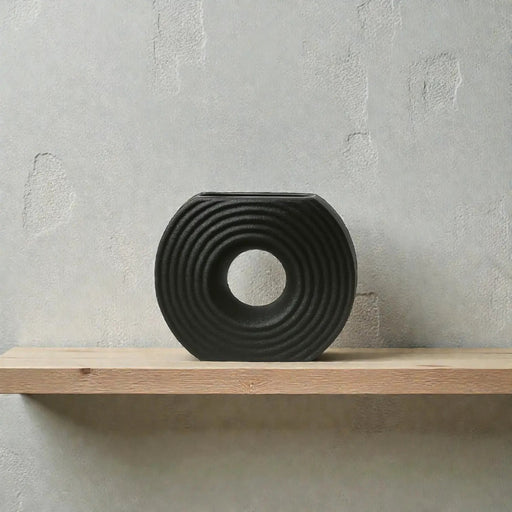 Frankly Cotton Textured Ceramic Circular Vases by Nest & Stem Homewares
