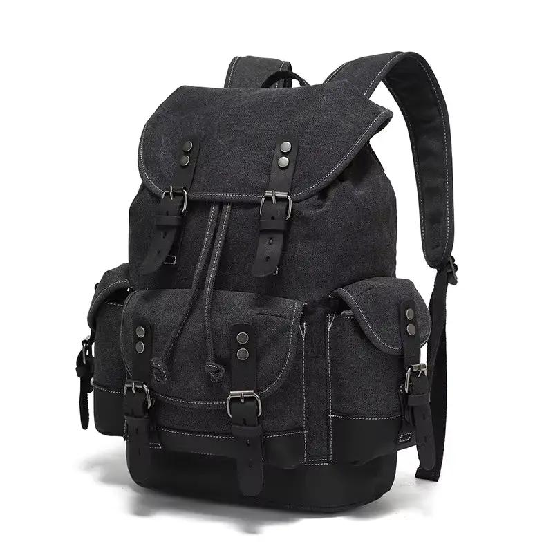 Waxed Canvas Leather Backpack — Retro Heritage Rucksack | Travel & Adventure Pack by Mead's Supply & Equipment Outfitters limited