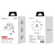 All In One Travel Blackweb Adapter BK01 Wall Plug (USA & UK to NZ & AUS) by 9eight5
