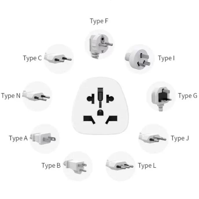 All In One Travel Blackweb Adapter BK01 Wall Plug (USA & UK to NZ & AUS) by 9eight5