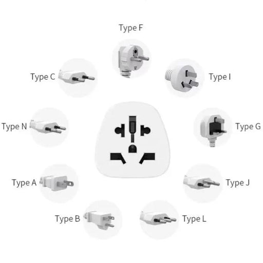 All In One Travel Blackweb Adapter BK01 Wall Plug (USA & UK to NZ & AUS) by 9eight5