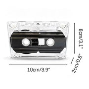 Habicare 60 Minute Blank Transparent Cassette Tape for Audio Recording 60 Minute Blank Transparent Cassette Tape for Audio Recording
