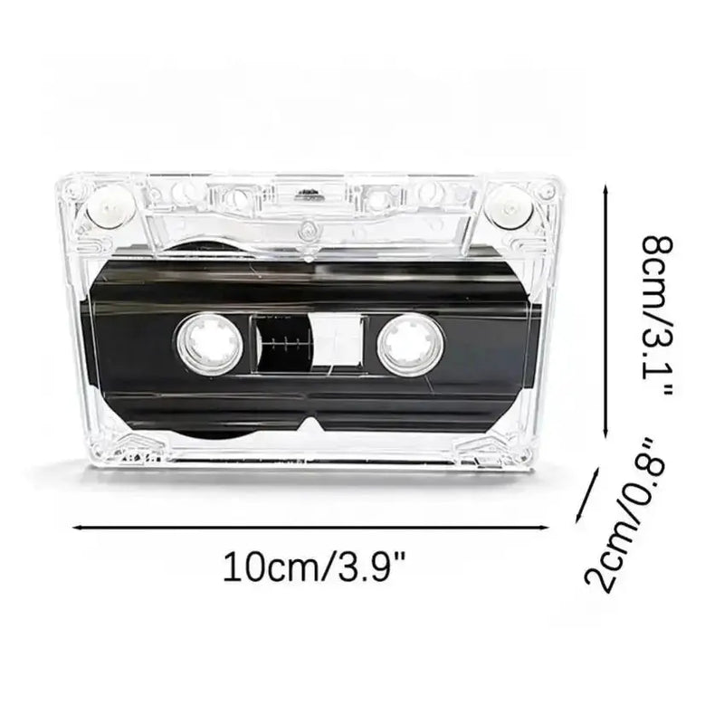 Habicare 60 Minute Blank Transparent Cassette Tape for Audio Recording 60 Minute Blank Transparent Cassette Tape for Audio Recording