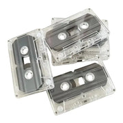 Habicare 60 Minute Blank Transparent Cassette Tape for Audio Recording 60 Minute Blank Transparent Cassette Tape for Audio Recording