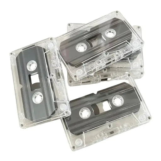Habicare 60 Minute Blank Transparent Cassette Tape for Audio Recording 60 Minute Blank Transparent Cassette Tape for Audio Recording