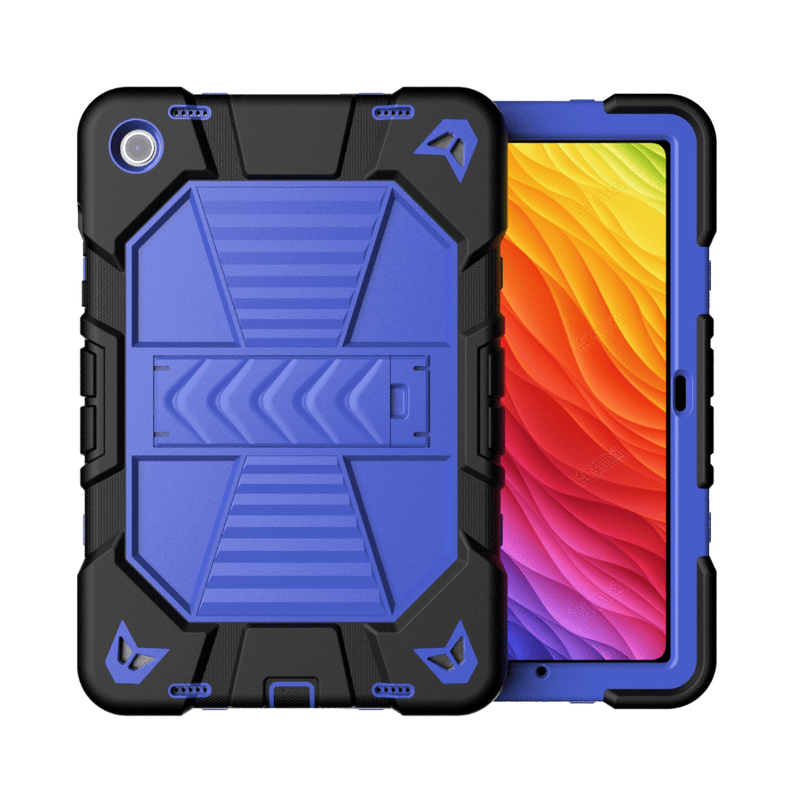 techplus Samsung Galaxy Tab A9 Plus Rugged Shockproof Case With Kickstand Blue Samsung Galaxy Tab A9 Plus Rugged Case with Kickstand