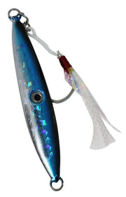 Ocean Assassin Fishbones Flutter Jig - Blue by NZ Diver