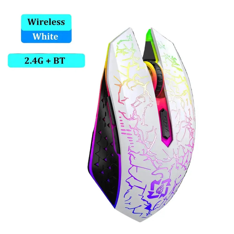 Bluetooth 5.2 RGB Dual-Mode Wireless Gaming Mouse (different models available) by Habicare