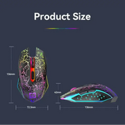 Bluetooth 5.2 RGB Dual-Mode Wireless Gaming Mouse (different models available) by Habicare