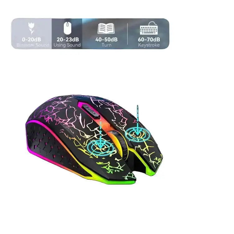 Bluetooth 5.2 RGB Dual-Mode Wireless Gaming Mouse (different models available) by Habicare