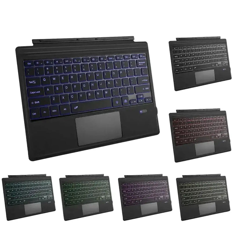Habicare Bluetooth Backlit Keyboard with Touchpad for Microsoft Surface Pro 3–11, Pro X & Pro 7+ Bluetooth Backlit Keyboard with Touchpad for Microsoft Surface Pro 3–11, Pro X & Pro 7+