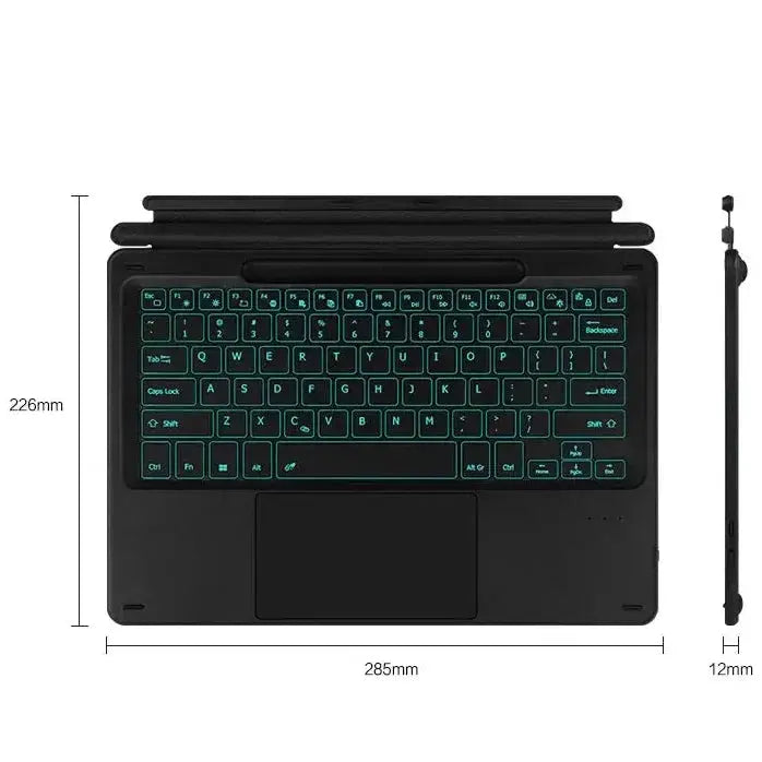 Habicare Bluetooth Backlit Keyboard with Touchpad for Microsoft Surface Pro 8, 9, 10, 11 & Pro X Bluetooth Backlit Keyboard with Touchpad for Microsoft Surface Pro 8, 9, 10, 11 & Pro X