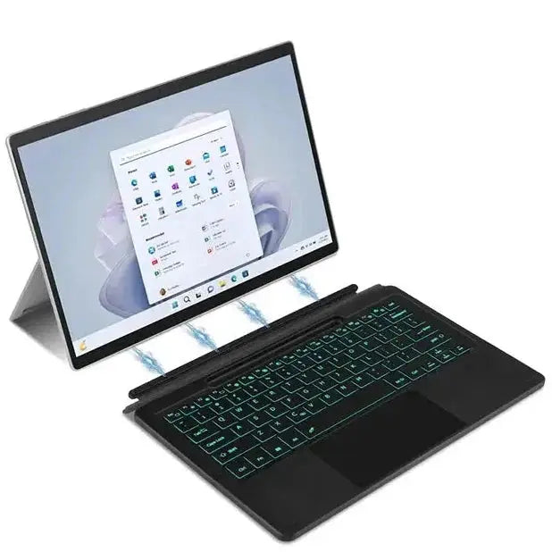 Habicare Bluetooth Backlit Keyboard with Touchpad for Microsoft Surface Pro 8, 9, 10, 11 & Pro X Bluetooth Backlit Keyboard with Touchpad for Microsoft Surface Pro 8, 9, 10, 11 & Pro X