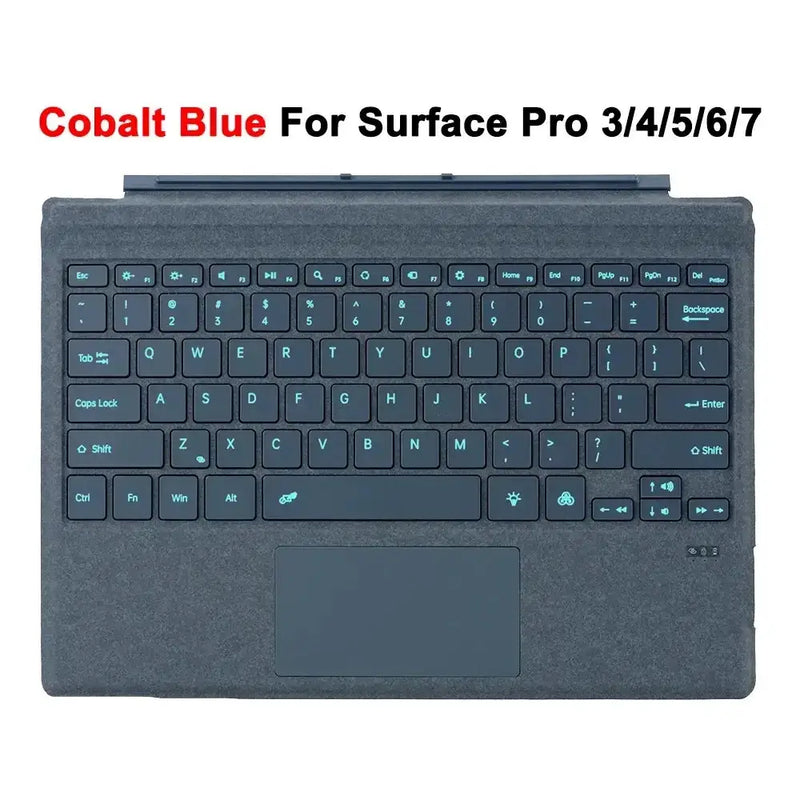 Habicare Bluetooth Detachable Slim Cover Keyboard for Microsoft Surface Pro 3–11, Pro X & Pro 7+ Bluetooth Detachable Slim Cover Keyboard for Microsoft Surface Pro 3–11, Pro X & Pro 7+