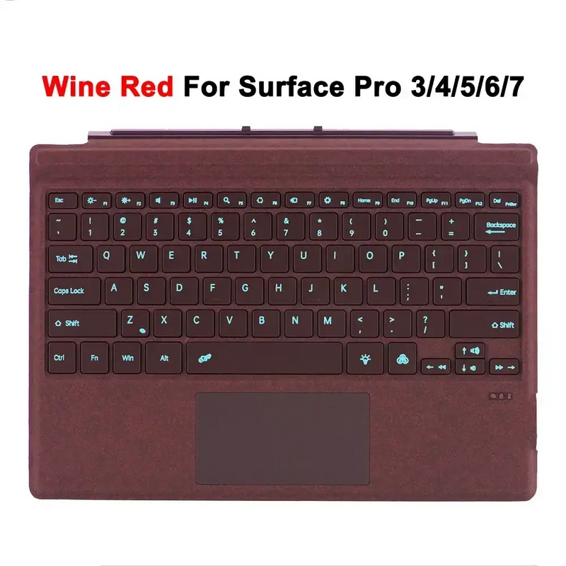 Habicare Bluetooth Detachable Slim Cover Keyboard for Microsoft Surface Pro 3–11, Pro X & Pro 7+ Bluetooth Detachable Slim Cover Keyboard for Microsoft Surface Pro 3–11, Pro X & Pro 7+