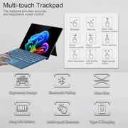 Habicare Bluetooth Detachable Slim Cover Keyboard for Microsoft Surface Pro 3–11, Pro X & Pro 7+ Bluetooth Detachable Slim Cover Keyboard for Microsoft Surface Pro 3–11, Pro X & Pro 7+
