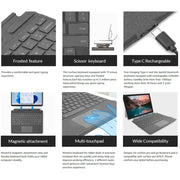 Habicare Bluetooth Detachable Slim Cover Keyboard for Microsoft Surface Pro 3–11, Pro X & Pro 7+ Bluetooth Detachable Slim Cover Keyboard for Microsoft Surface Pro 3–11, Pro X & Pro 7+