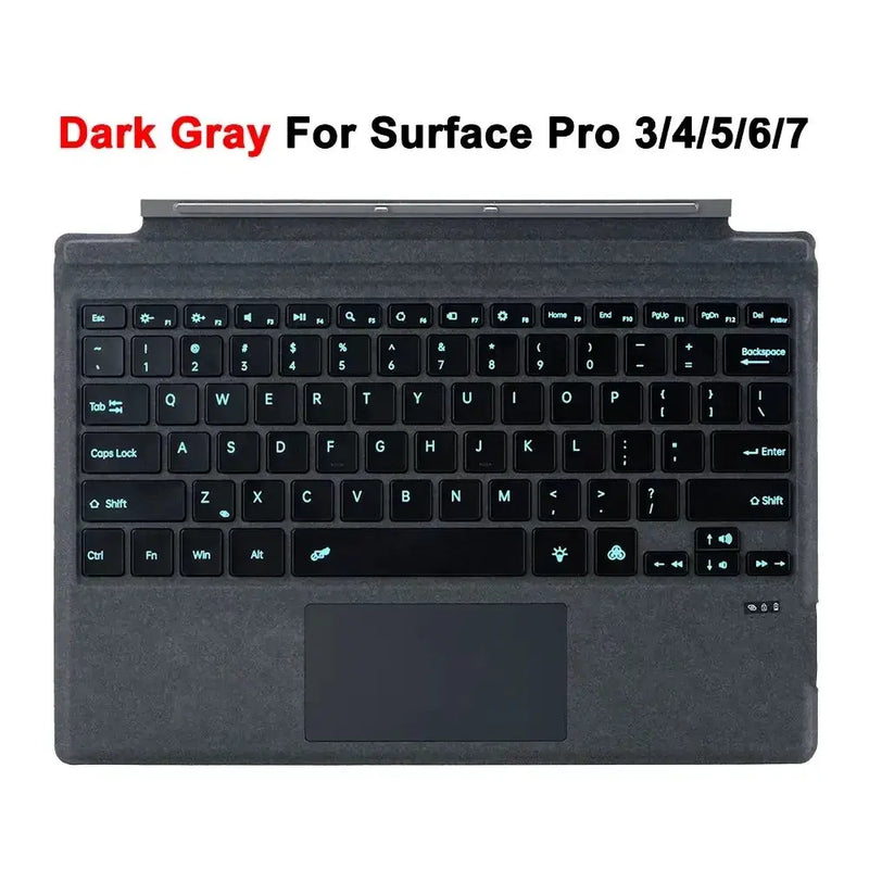 Habicare Bluetooth Detachable Slim Cover Keyboard for Microsoft Surface Pro 3–11, Pro X & Pro 7+ Bluetooth Detachable Slim Cover Keyboard for Microsoft Surface Pro 3–11, Pro X & Pro 7+