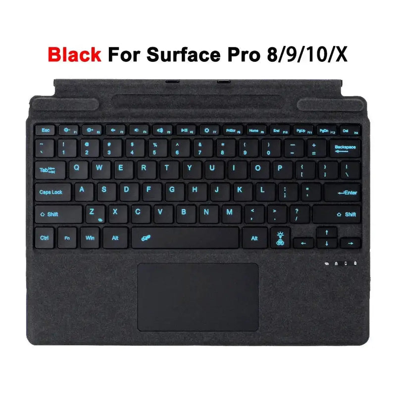Habicare Bluetooth Detachable Slim Cover Keyboard for Microsoft Surface Pro 3–11, Pro X & Pro 7+ Bluetooth Detachable Slim Cover Keyboard for Microsoft Surface Pro 3–11, Pro X & Pro 7+