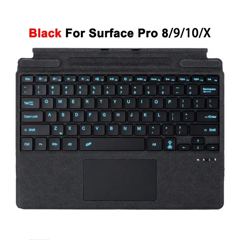 Habicare Bluetooth Detachable Slim Cover Keyboard for Microsoft Surface Pro 3–11, Pro X & Pro 7+ Bluetooth Detachable Slim Cover Keyboard for Microsoft Surface Pro 3–11, Pro X & Pro 7+