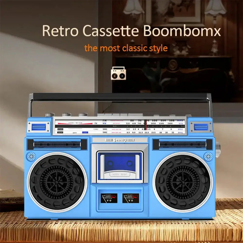 Bluetooth USB Cassette Radio Boombox by Habicare