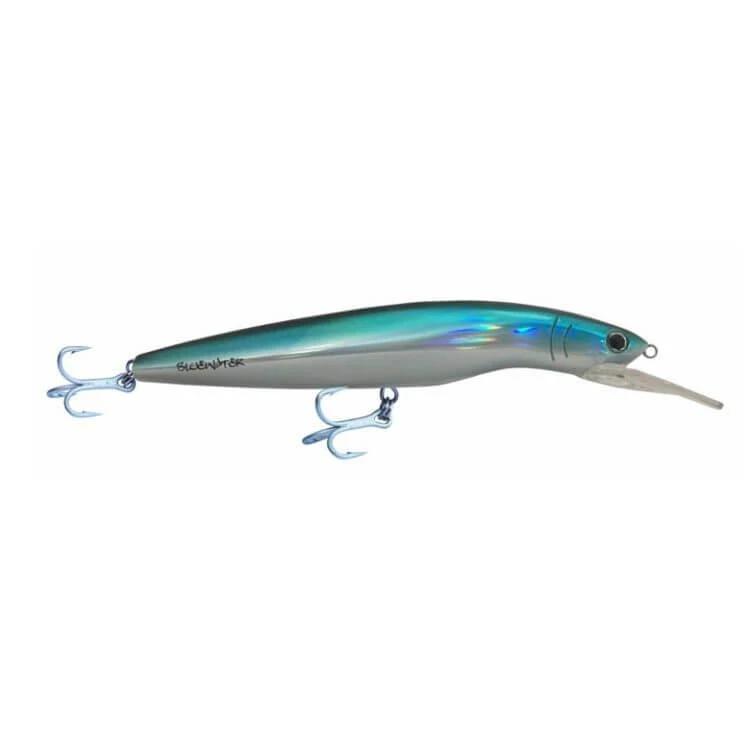 Bluewater Minnow 160mm 4m Blue Laser fishing lure with in-mould bib and body design.