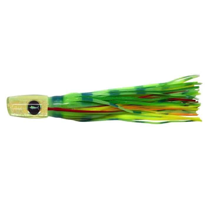 Bluewater Skirt 10" Plunger Lumo Green fishing lure with unique head and silicone skirt