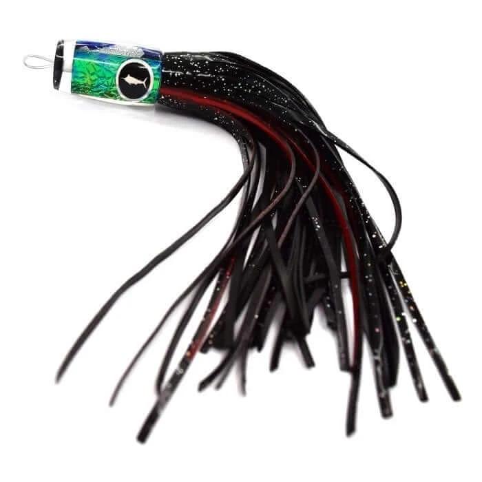 Bluewater Skirt Plunger Black/Red showing unique design and silicone skirt for effective trolling.