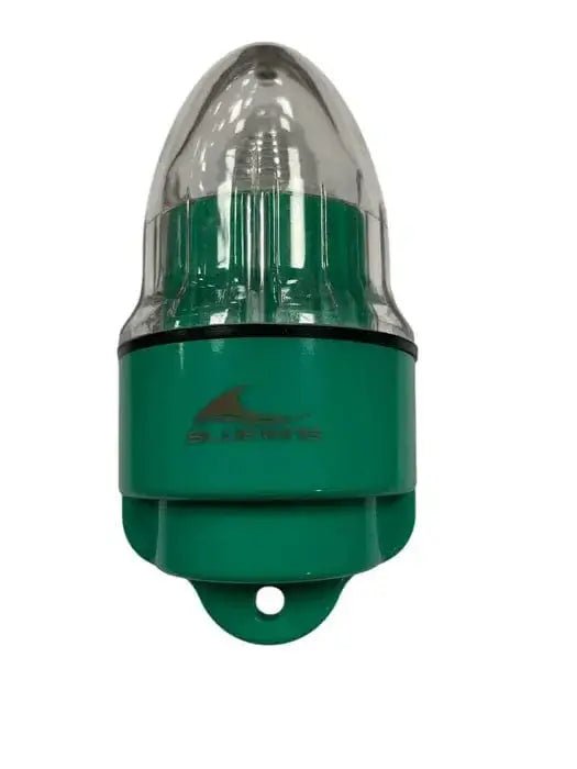 Bluewing Deep Drop Bell Light Green for deep-sea fishing with super bright LED and twist lock operation.
