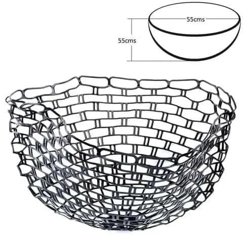 Boat Landing Net Rubber Bag Only (55*55) design showcasing a soft rubber mesh with dimensions 55cms x 55cms.