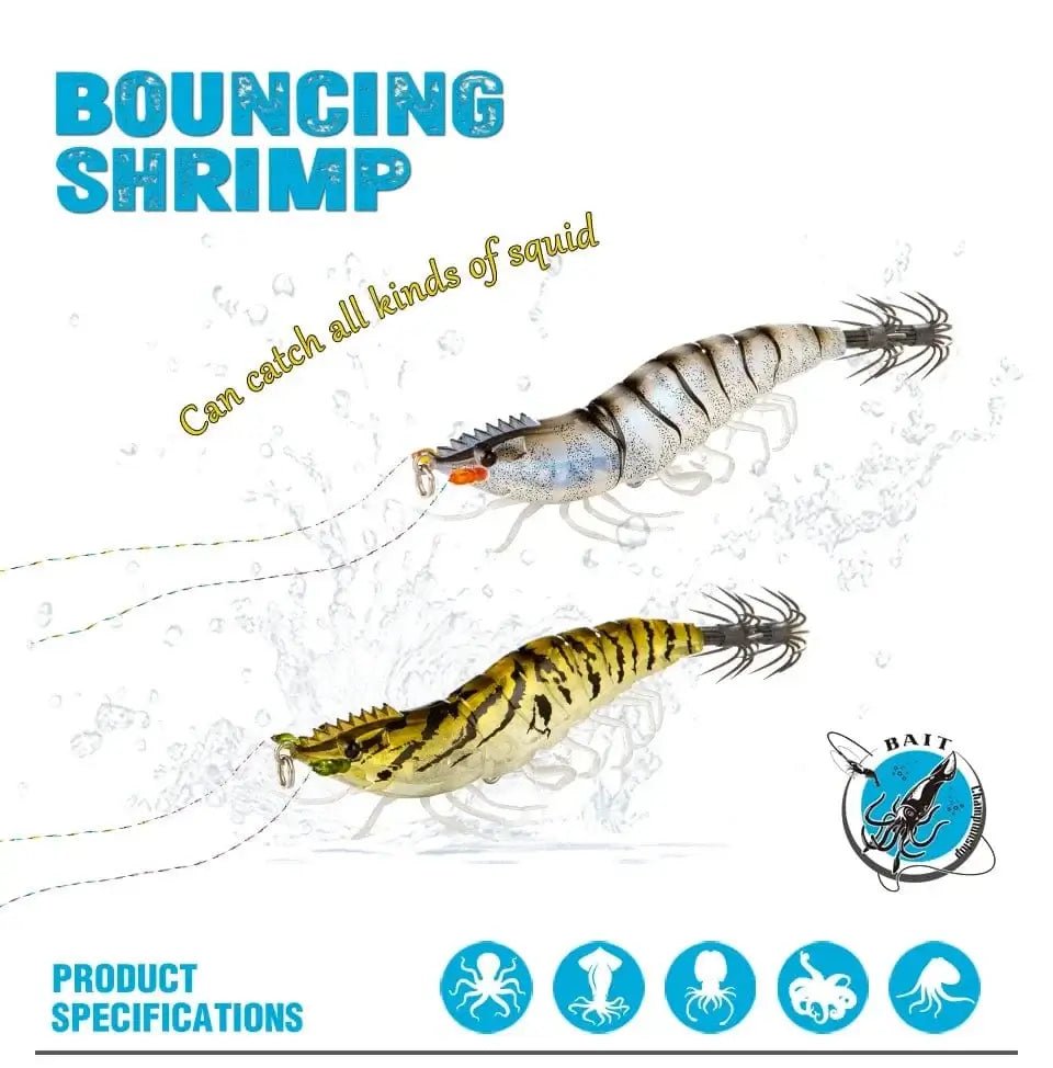 China China Squid Jigs Lures 15g 80mm Luminous Bottled Soft Foot Wood Shrimp Saltwater Lifelike Simulation Octopus Cuttlefish Jig Hook Bait