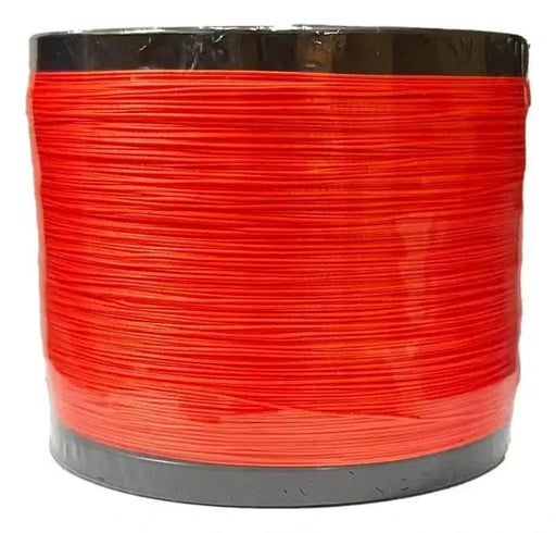 Braid 36 Kg Orange 1000M 8 Ply .45 mm fishing line spool with bright visibility.