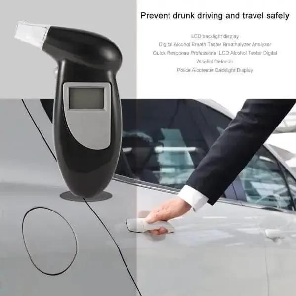 Breathalyzer - Breath Alcohol Tester With 5 Extra Breathalyser Mouth Pieces by 9eight5