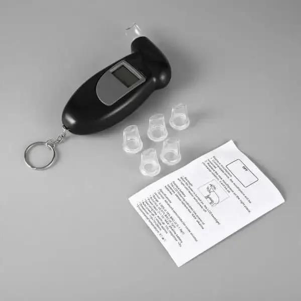 Breathalyzer - Breath Alcohol Tester With 5 Extra Breathalyser Mouth Pieces by 9eight5
