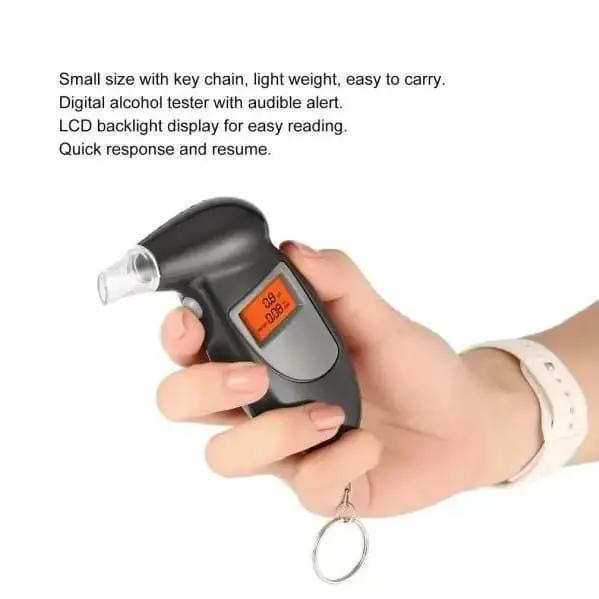 Breathalyzer - Breath Alcohol Tester With 5 Extra Breathalyser Mouth Pieces by 9eight5