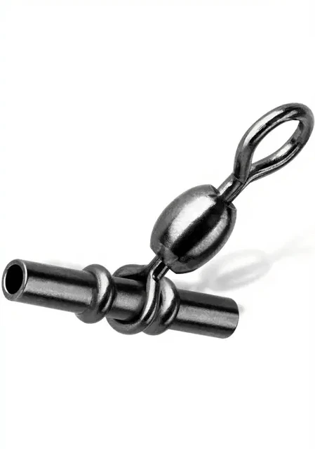 Bran Swivel size 2/0 x 10 pcs for 2.3mm line, durable connector for fishing gear, tangle resistant.