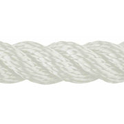 Bridon Polyester 220M Rope Reels 6mm-40mm close-up of a white polyester rope.