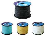 Danline 250 - 500m Reels 4mm 5mm 6mm 7mm 8mm in various colors and sizes on display.