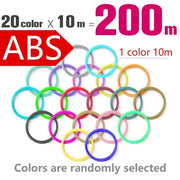 Brilliant Colour 3D Pen Filament (1.75mm ABS/PLA/PCL) by Habicare