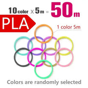 Brilliant Colour 3D Pen Filament (1.75mm ABS/PLA/PCL) by Habicare