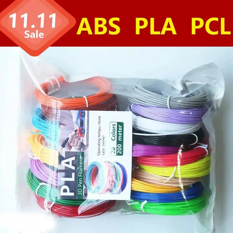Brilliant Colour 3D Pen Filament (1.75mm ABS/PLA/PCL) by Habicare