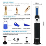 Refractometer - Sugar & Alcohol Dual Measure Refractometer (0-40% / Brix 0-25%) by 9eight5