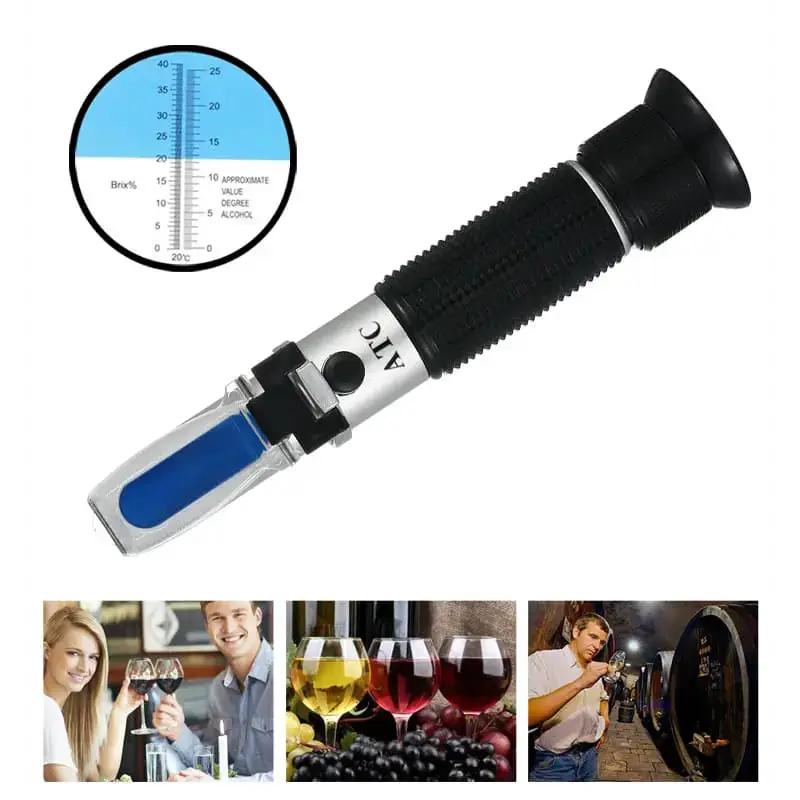 Refractometer - Sugar & Alcohol Dual Measure Refractometer (0-40% / Brix 0-25%) by 9eight5