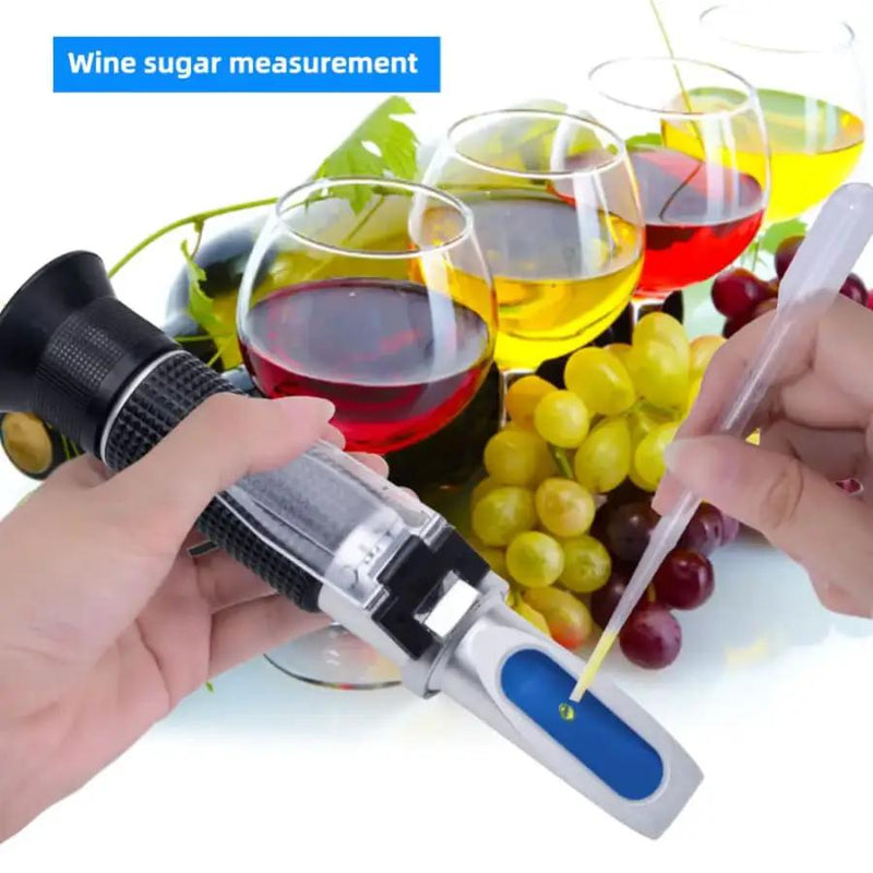Refractometer - Sugar & Alcohol Dual Measure Refractometer (0-40% / Brix 0-25%) by 9eight5