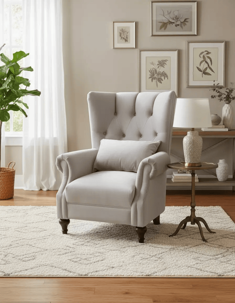 BroDeals Arm Chairs, Recliners & Sleeper Chairs Villa Tufted Back Armchair Villa Tufted Back Armchair
