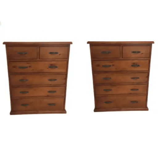 Felton Tallboy 6 Drawers Set of 2 by BroDeals