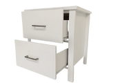 Tina two drawer bedside Table by BroDeals