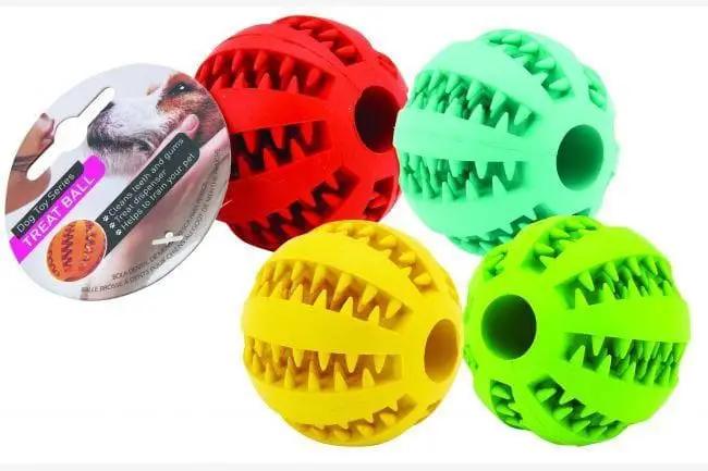 Pet ball rubber for dog treat by BroDeals
