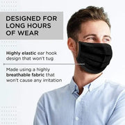 Black Masks 150pcs by BroDeals